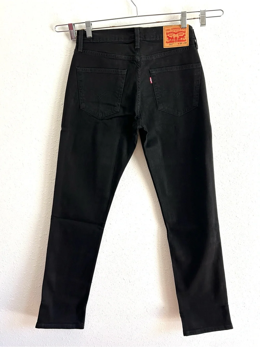 Levi's 511 Slim Jeans Men's Size 32x34 Black Denim Stretch Classic